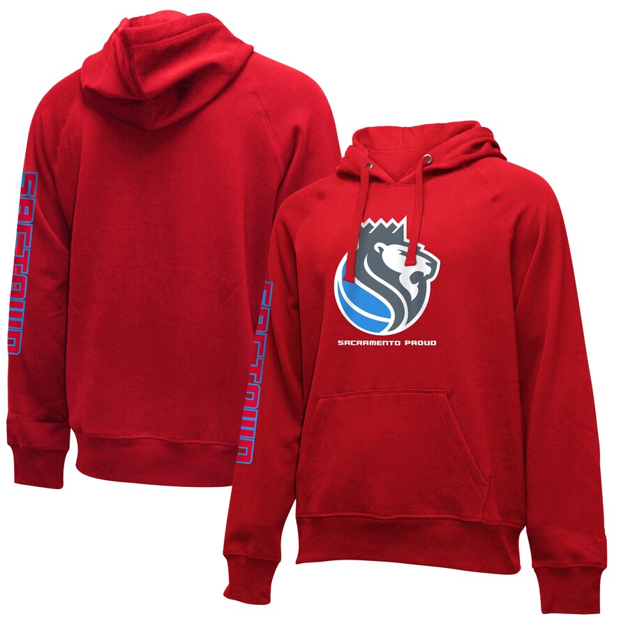 NBA Sacramento Kings New Era 201920 City Edition Pullover Hoodie Red->sacramento kings->NBA Jersey